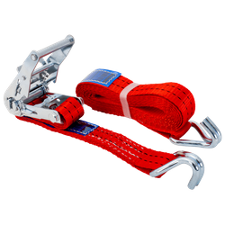 Courroie de transport rouge UNITRAIER 4 m/35 mm/2 t avec tendeur