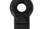 Attelage à œil KNOTT KK7293S pour remorque de 3500 kg avec timon tubulaire de 45 mm, nouveau modèle