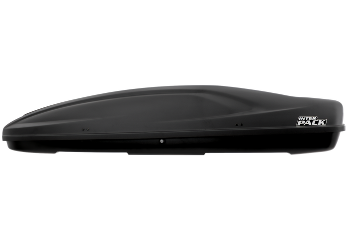 Coffre de toit Inter Pack Stella 480, noir kevlar (flexi fit G2)