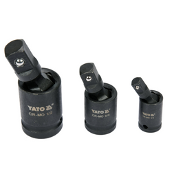 Kit rallonges, douilles à choc YATO YT-10643,  1/4", 3/8", 1/2", 3 pièces.