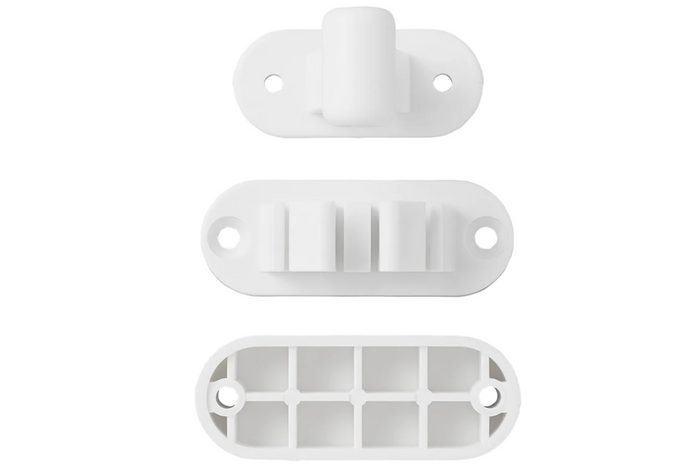 Loquet de porte de caravane ou de camping-car ProPlus 362622V02, poignée blanche à ressort pour maintenir la porte