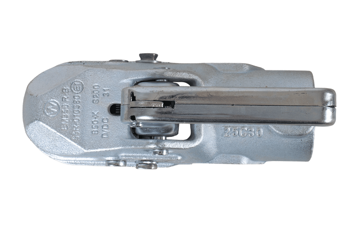 Attelage à boule WINTERHOFF WW 350-RB-K1212 pour remorque de 3500 kg avec timon tubulaire de 50 mm, en fonte