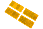 Lot: catadioptres autocollants orange pour remorques