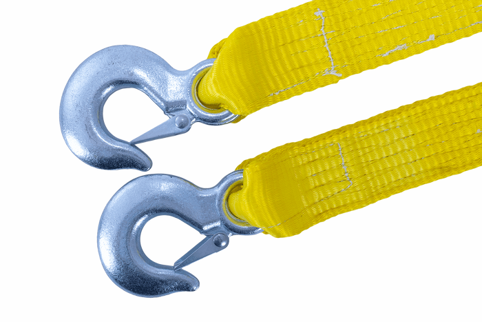 Sangle de remorquage avec crochets UNITRAILER 5 m/50 mm/6 t jaune