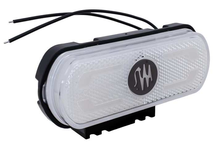 Feu de gabarit, position universel LED blanc WAŚ W240 1600 avec support