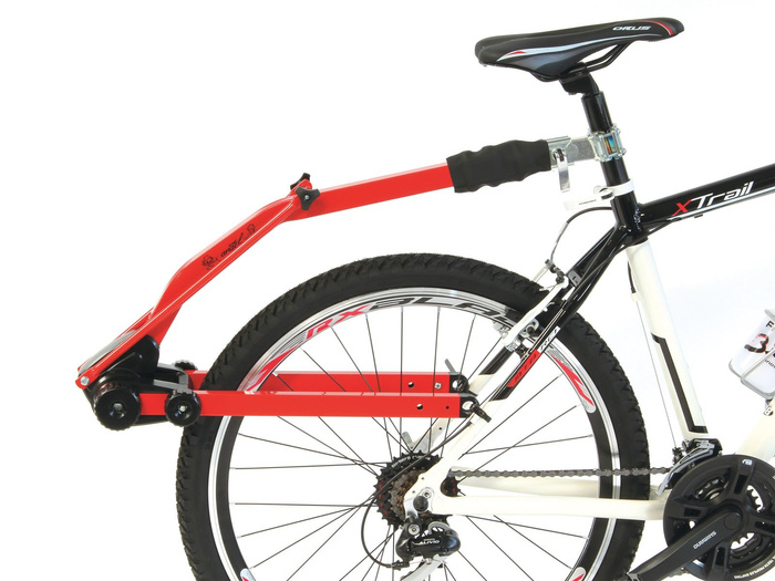Barre de remorquage pour vélo Trail Angel - Rouge