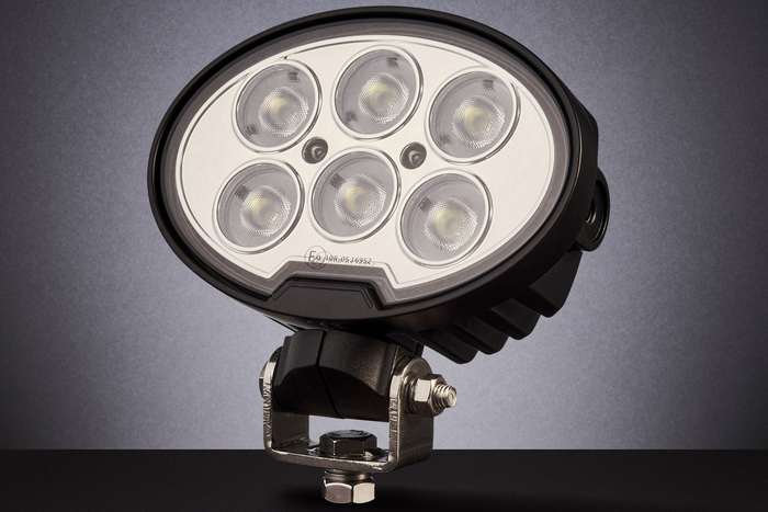 Lampe de travail ovale, réflecteur LED TT TECHNOLOGY NOIR TT.13359F, 6 LED, 4800 lm
