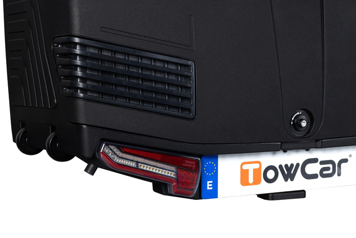 Towbox V3 Black LED Edition - Coffre à bagages monté sur attelage