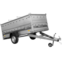 Remorque à un essieu 264x125 UNITRAILER FORCE 264 KIPP avec côtés BIS et bâche en aluminium