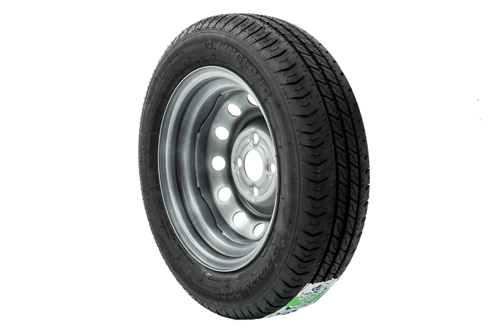 Jeu de deux roues pour remorques UNITRAILER / TEMARED / TRIGANO / LIDER / SOREL PNEUS LINGLONG 155/70 R13 75N JANTES UNITRAILER 4Jx13" 4x100 ET:30