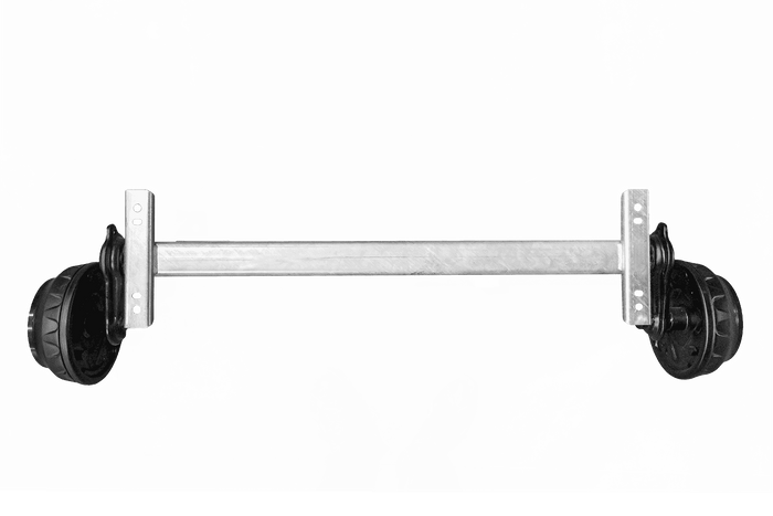 Essieu freiné KNOTT VGB18MV pour remorque/porte-voitures 1800 kg, 1100 mm, 1570 mm, 5x112