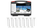 Ensemble de piquets de tente ProPlus 361736V02 piquets métalliques dans une boîte de 15 pièces.