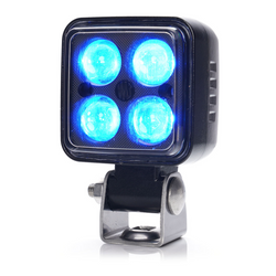 Lampe de sécurité LED WAŚ 2243 W267, lampe d'avertissement bleue