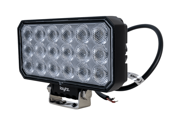 RéflectLampe de travail, réflecteur rectangulaire LED LAYTZ LY7305, 72 LED, 7000 lm