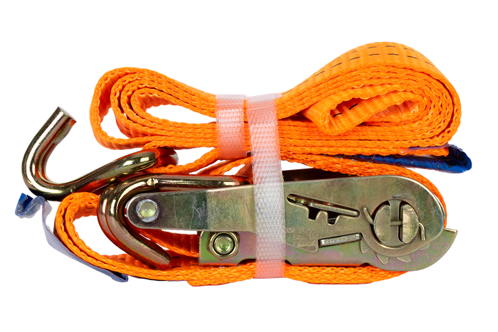 Courroie de transport orange UNITRAIER 2 m/35 mm/2 t avec tendeur