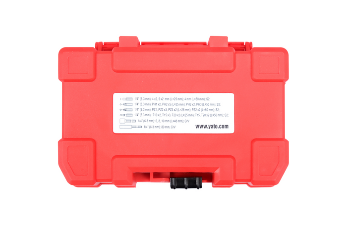 Coffret de 37 embouts de tournevis à percussion YATO YT-04616