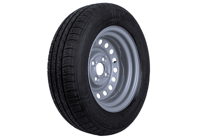 OUTLET Roue de remorque PNEU KENDA 155/70 R13 74N JANTE STARCO 4Jx13"H2 4x100 ET:30