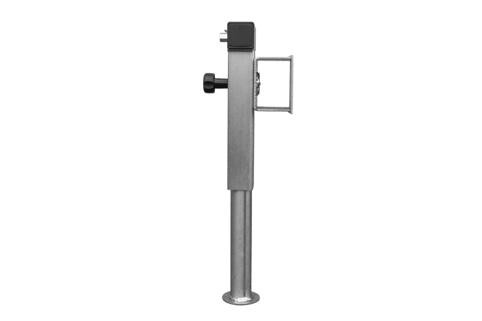 Support de manivelle extensible UNITRAILER D-110.000.049 pour remorque plateau 1300 kg, entraxe 410-645 mm