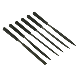 Jeu de six limes aiguilles STANLEY 0-22-500, longueur 160 mm