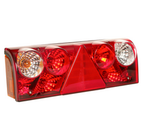 Feu arrière ASPÖCK EUROPOINT II baïonnette, 7 broches ASS2, 7 fonctions gauche