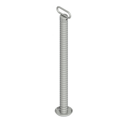 Support fixe avec tube ondulé KNOTT 6D6585.001 pour remorque 800 kg 48 mm 705 mm