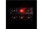 Lampe intérieure de voiture LED HORPOL LWD2157/CZ 900 lm noire avec interrupteur et diode rouge