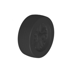 Roue de secours pour galet de direction KNOTT 6D7691.002, en plastique, 210 x 75 mm