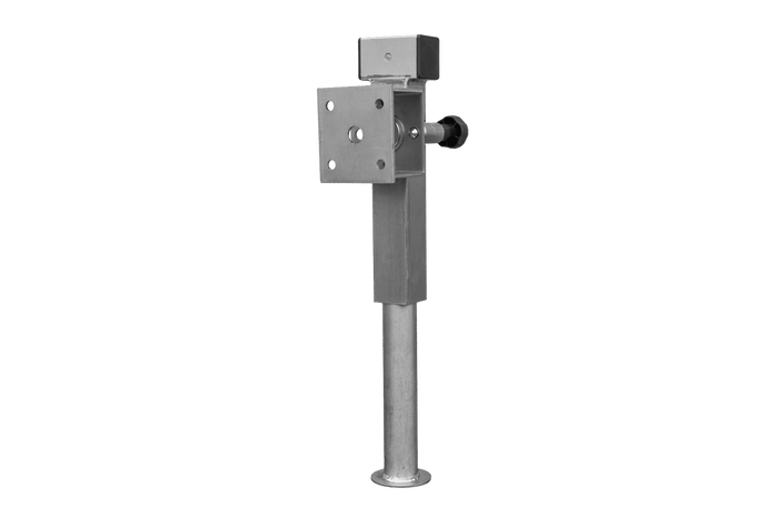 Support de manivelle extensible UNITRAILER D-110.000.049 pour remorque plateau 1300 kg, entraxe 410-645 mm