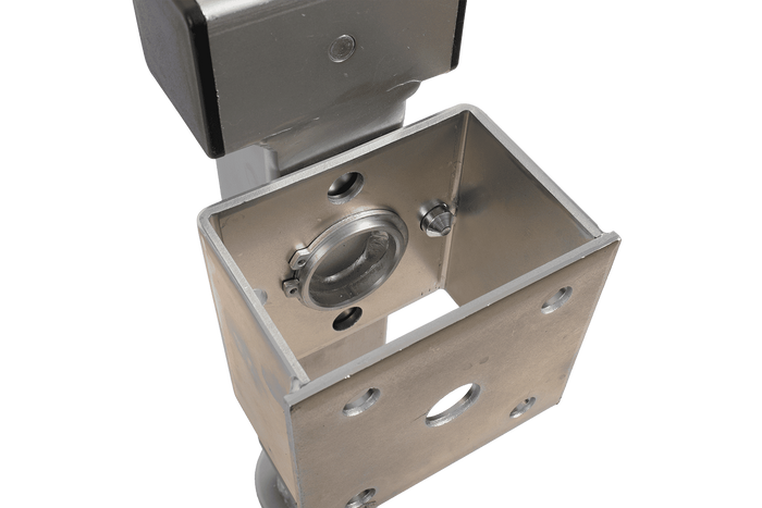 Support de manivelle extensible UNITRAILER JL2 pour remorque plateau 1300 kg 410-645 mm