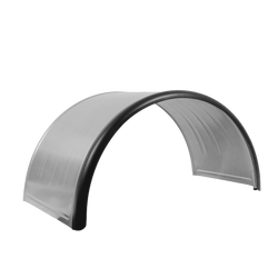 Garde-boue double pour remorque 17,5-19,5" DOMAR DK7140, passage de roue 1000/500 mm, métal avec bord en caoutchouc