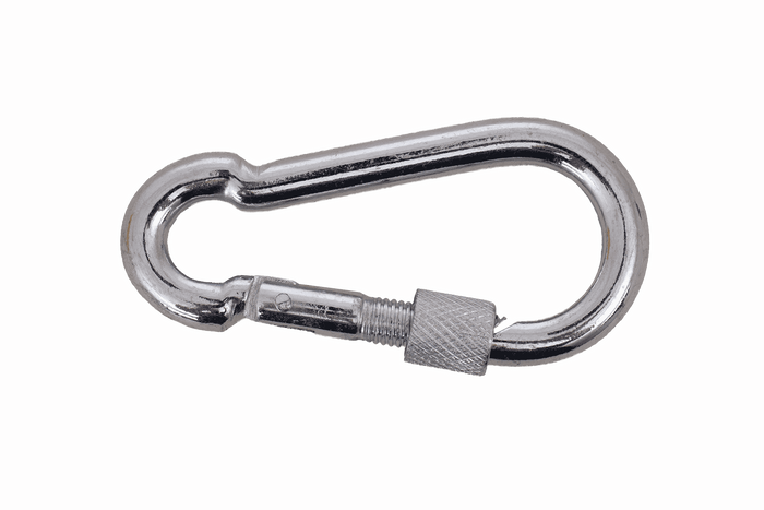 Mousqueton de pompier avec écrou de sécurité DROMET KSZ.7.70, mousqueton pompier 7x70mm