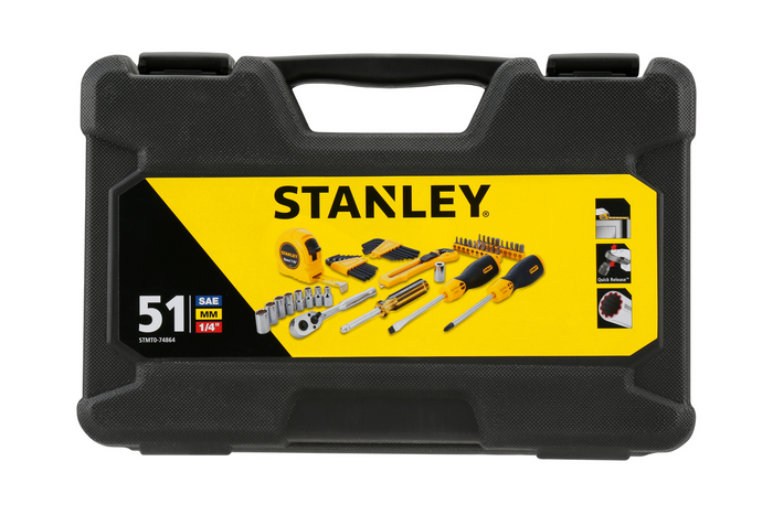 Coffret d'outils STANLEY STMT0-74864, 51 pièces.