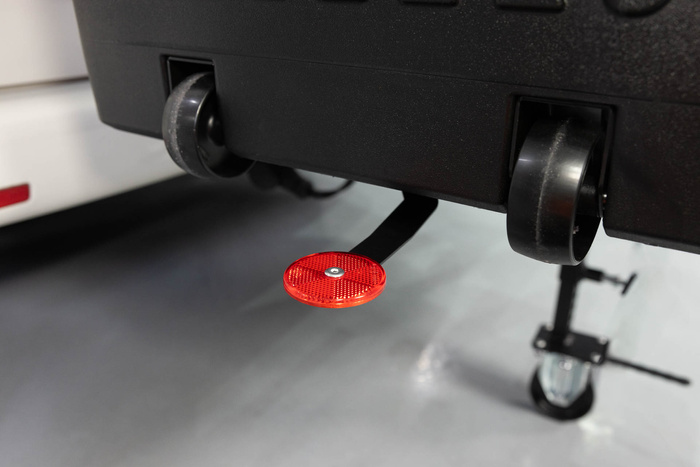 Towbox V3 Camper noir - coffre à bagages monté sur boule d&#39;attelage