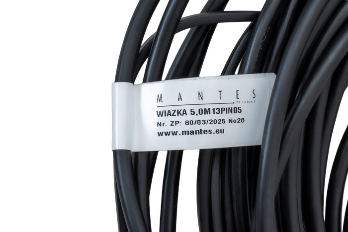 Installation électrique MANTES, faisceau de remorque, 5 m, prise 13 broches, 2 baïonnettes 5 broches