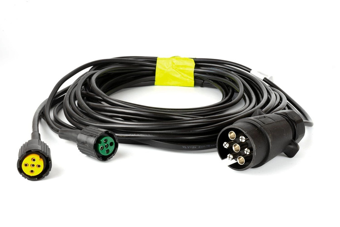 Kit d&#39;éclairage : feux arrière DOBPLAST DPT35 + feux de position latéraux ASPÖCK FLEXIPOINT I + faisceau MANTES 5,2 m 7 broches