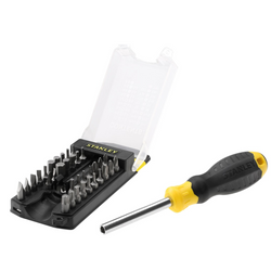 Tournevis STANLEY MULTIBIT 34 pièces avec jeu d'embouts