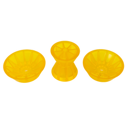 Kit: diabolo profilé avec deux couvercles d'extrémité PVC Knott