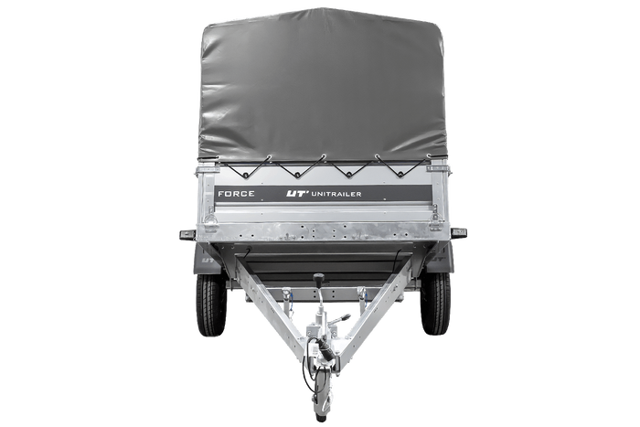 Remorque 264x125 UNITRAILER FORCE 264 KIPP avec châssis H-800 et bâche grise