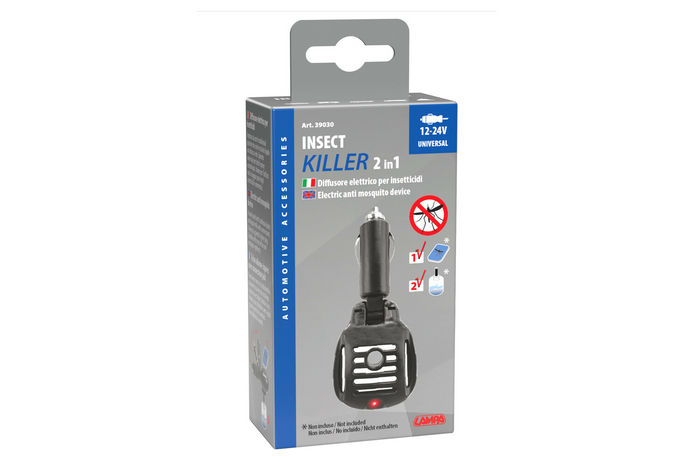 Lampe anti-moustiques électrique prise allume-cigare 12/24V