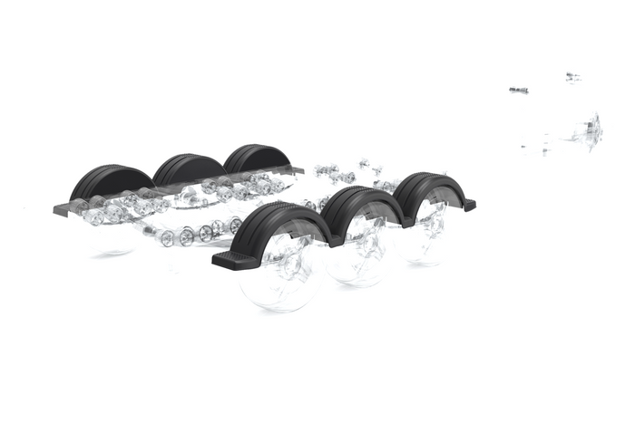 Garde-boue pour remorque de bateau 13" DOMAR D20422C, passage de roue 715/240 mm