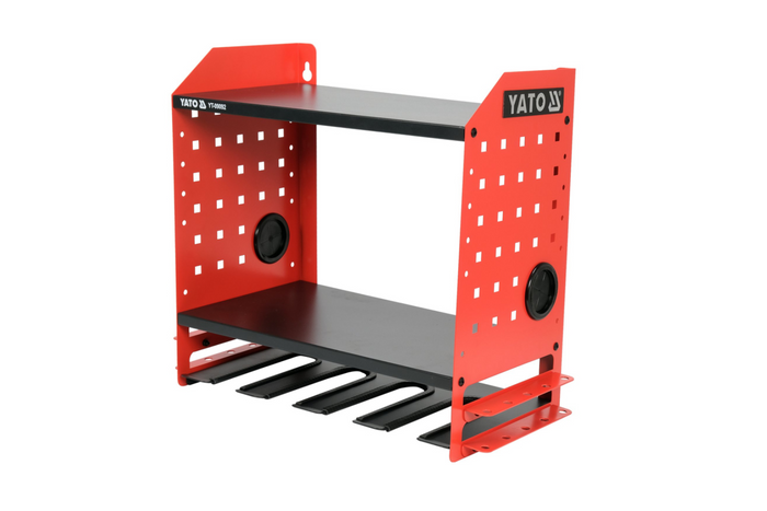 Étagère d'atelier YATO YT-09092, étagère métallique pour outils électriques, 465 x 405 x 225 mm