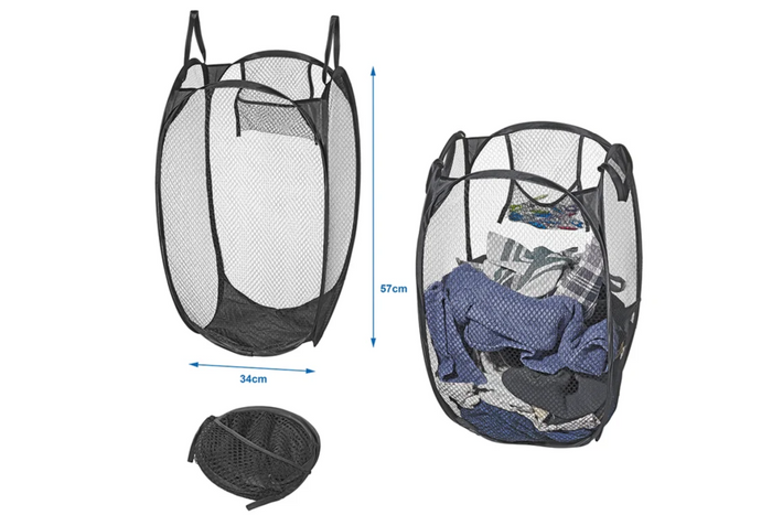 Sac à linge pliable ProPlus 360814V01 pour camping-car et voyages