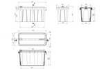 Boîte à outils DAKEN 82211 BLACKIT LITE 555x250x310mm 24l