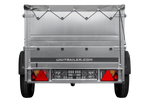 Remorque porte-voitures 200x106 UNITRAILER GARDEN 200 KIPP avec côtés BIS et bâche grise