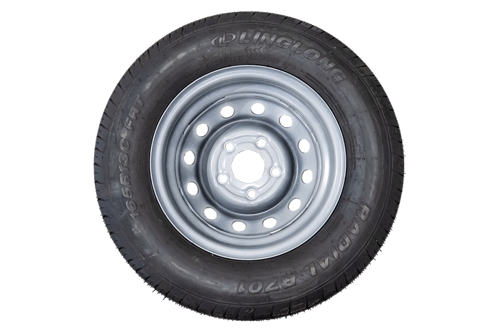 ROUE RENFORCÉE POUR REMORQUE LINGLONG TIRE 165/80 R13C 96/94N JANTE UNITRAILER 4,5Jx13"H2 5x112 ET:30