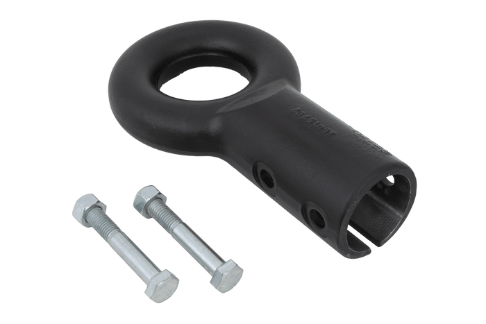 Attelage à œil KNOTT KK7937S pour remorque de 3500 kg avec timon tubulaire de 60 mm, nouveau modèle