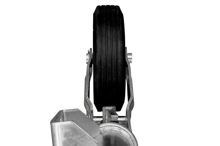 Roue jockey automatique UNITRAILER avec poignée 250 kg 60 mm 785-955 mm