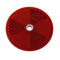 Réflecteur rond avec trou, rouge ASPOCK 60 mm
