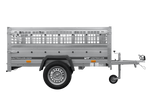 Remorque à un essieu 200x125 UNITRAILER GARDEN 201 KIPP avec côtés en filet