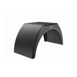 Garde-boue de remorque 15-17,5" DOMAR DK3114, passage de roue plat 950/300 mm avec garniture blanche